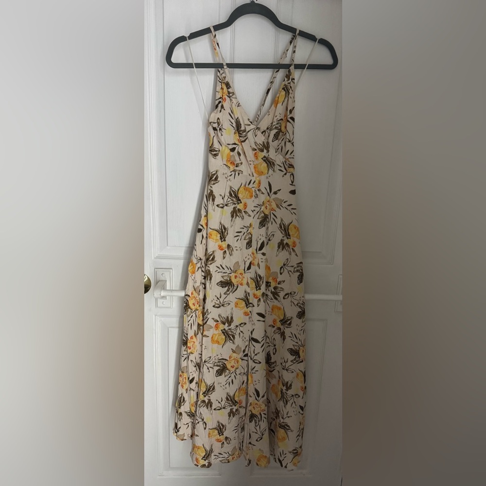 Lovestitch Floral Backless Midi Dress